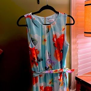 CK floral ankle dress